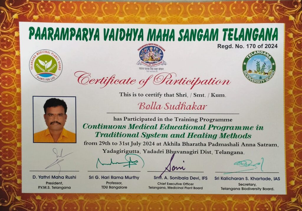 Ayur Research Bolla Sudhakar